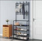 Stalak polica cipelarnik i garderobe 2u1