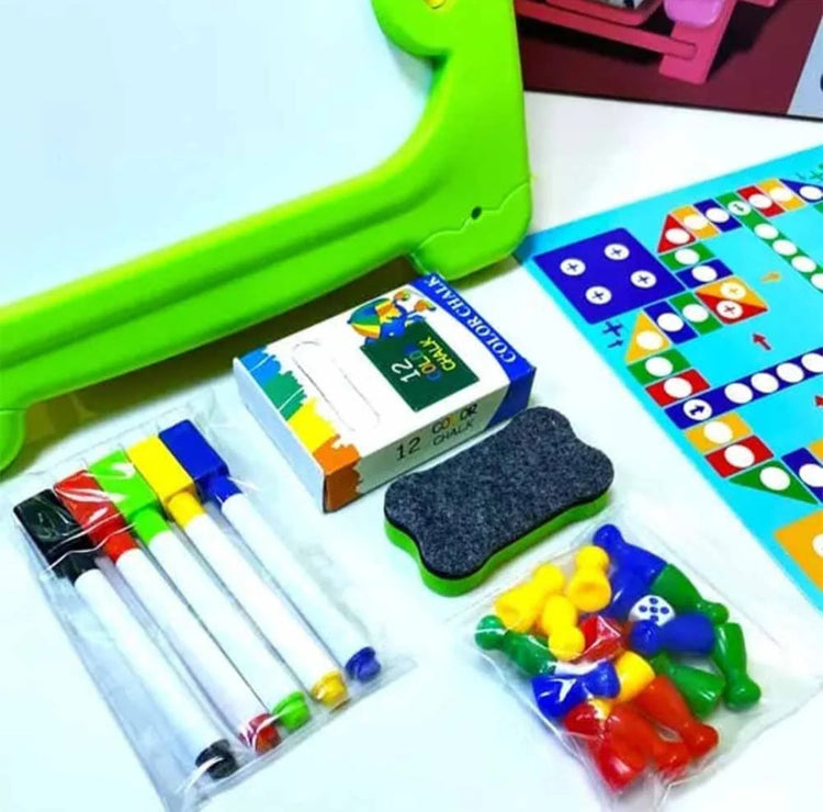 Tabla dvostrana sa markerima -Grafiti board zelena