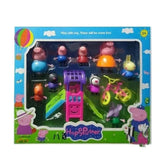 Pepa prase sa porodicom i drugarima tobogan i bicikla