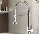 Slavina za sudoperu sa tus crevom siva