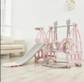 Tobogan ljuljaska kos 3in1 veliki set za decu roze