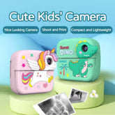 Fotoaparat kamera stampac DINO zeleni -instant kamera