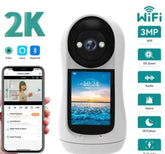 Kamera sa ekranom wifi smart kamera 3mp video poziv