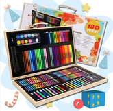 Drvene bojice set bojica vodene 180 kom u koferu