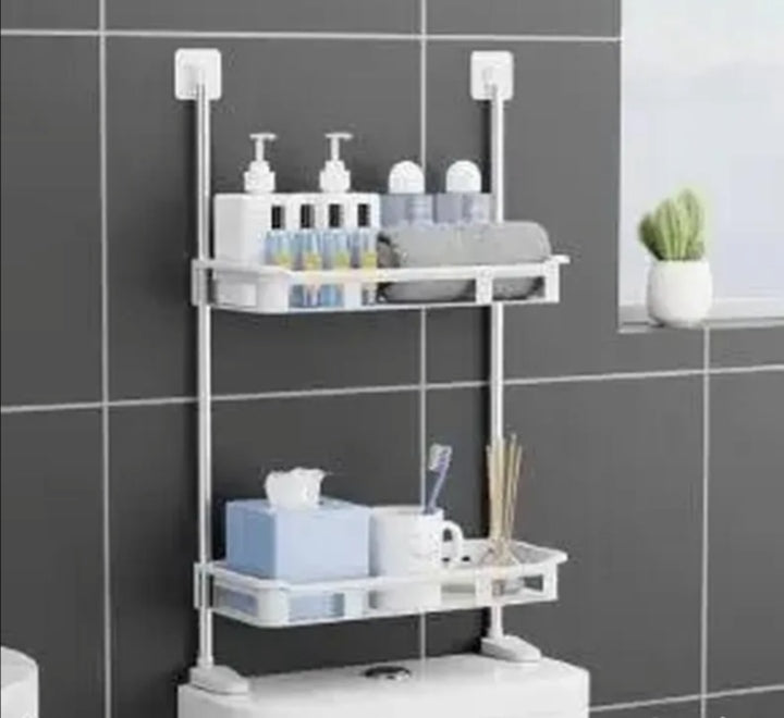 Polica za kupatilo dvodelna iznad wc solje