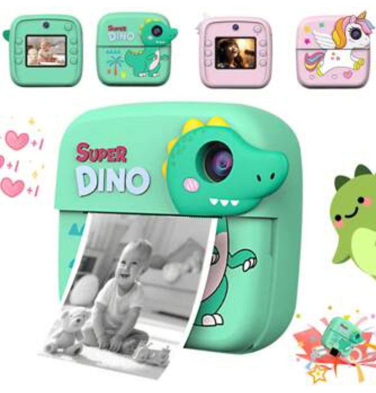 Fotoaparat kamera stampac DINO zeleni -instant kamera