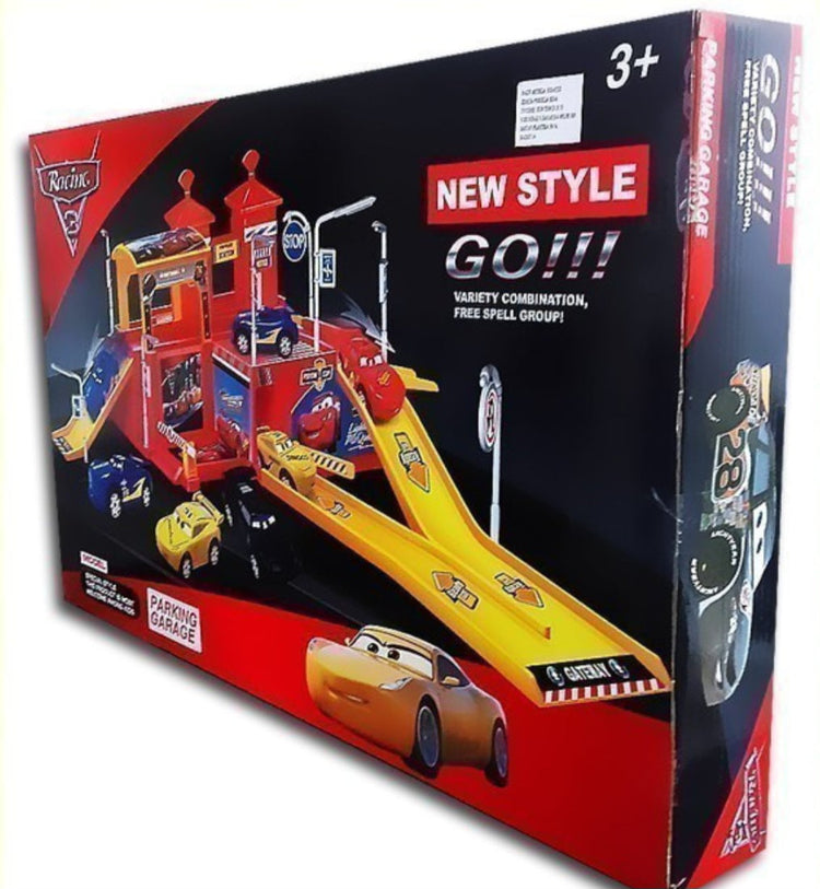 Parking set garaza sa 9 automobila CARS