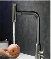 Slavina za sudoperu rotirajuca crna