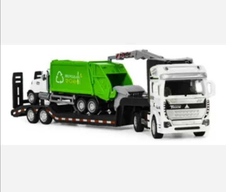 Kamion sa prikolicom i dizalicom