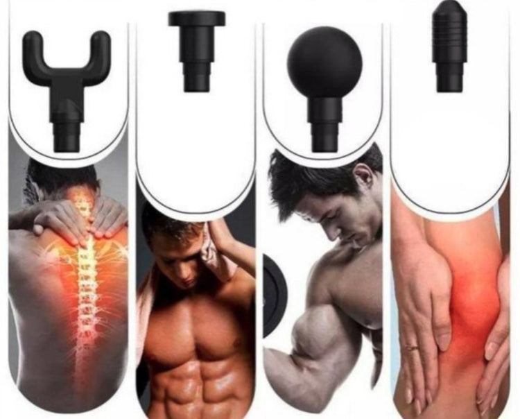 Masazer pistolj carbon sa 6 brzina -masazer sa 4 nastavka