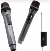 Mikrofon bezicni sa dva mikrofona karaoke sivi CMIK V17