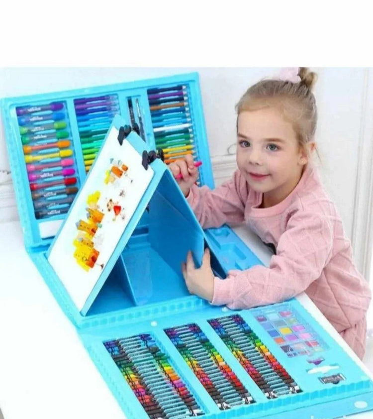 Kreativni likovni set 208 delova plavi