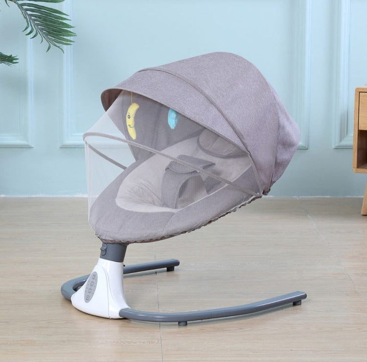 Elektricna ljuljaska njihalica za bebe siva S-Y608