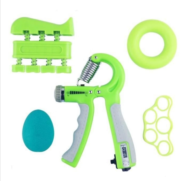 Grip za vezbanje ruku podlaktice stiskavac se 5in1 zeleni