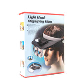 Lupa sa lampom za glavu led svetlo