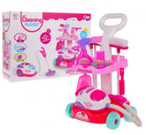 Set za ciscenje sa usisivacem i kolicima za decu