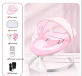 Njihalica za bebe ljuljaska elektricna pink BBA 668