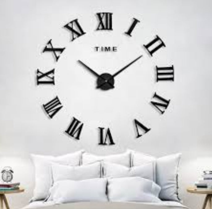 Zidni sat DIY CLOCK samolepljivi