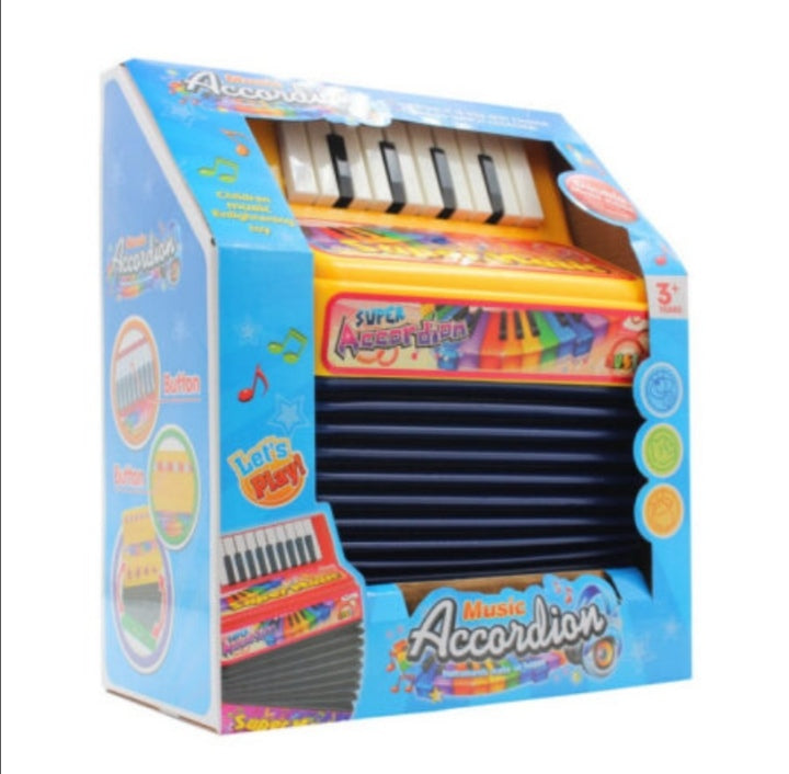 Decija harmonika crvena , plava i zuta