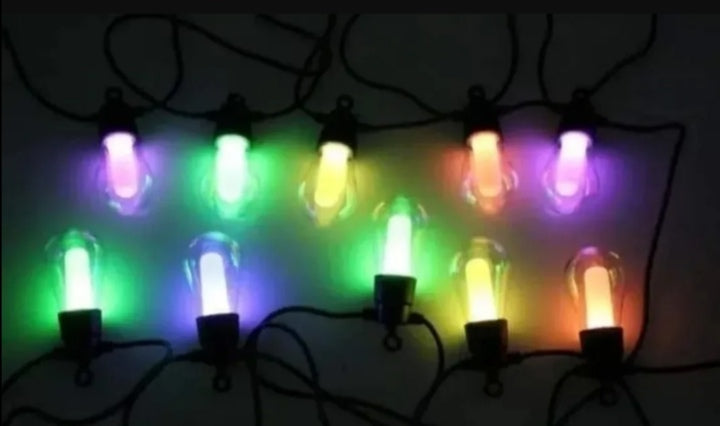 Sijalice 10 kom set RGB RIXME solarno punjenje