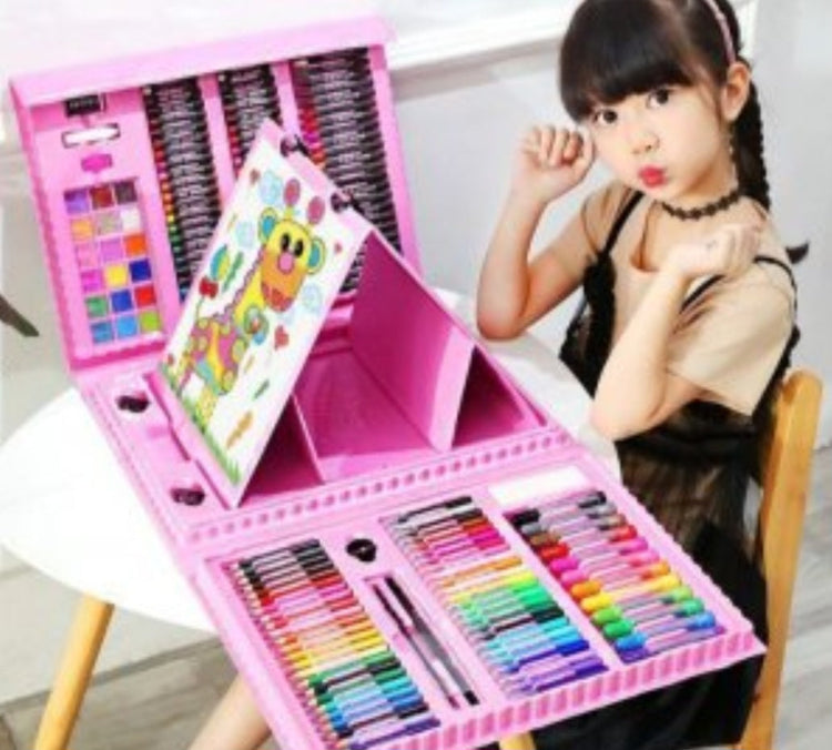 Kreativni likovni set 208 delova roze