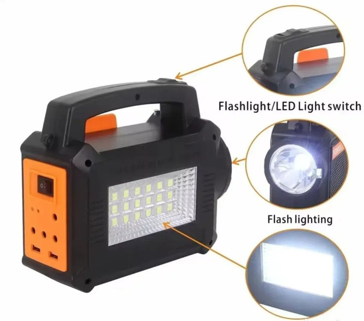 Solarni sistem sa radiom i bluetooth-om sa 3 sijalice