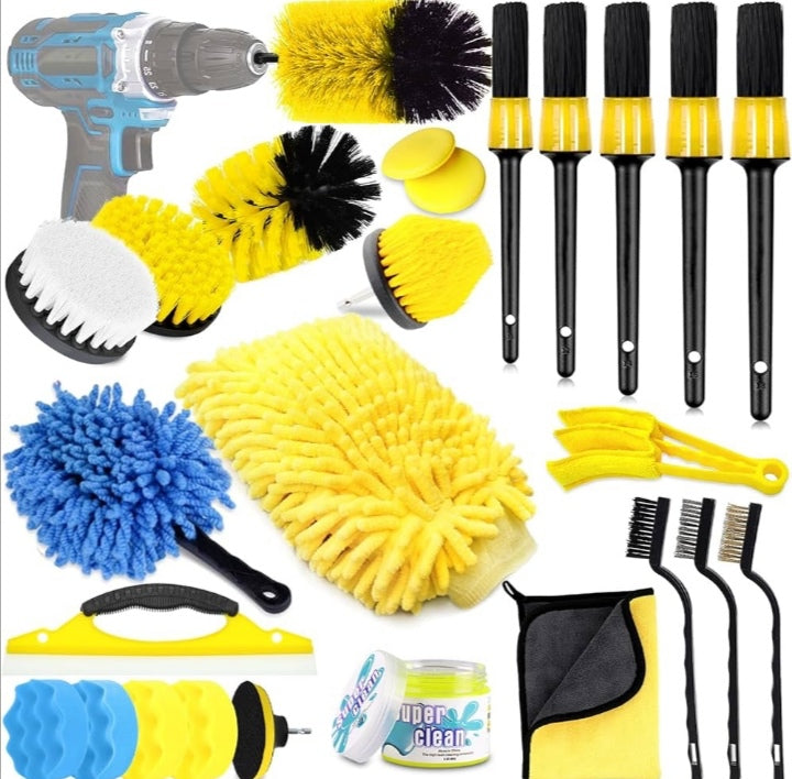 Cetke set za pranje i poliranje 25 delova veliki set