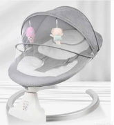 Njihalica za bebe ljuljaska elektricna siva BBA 668