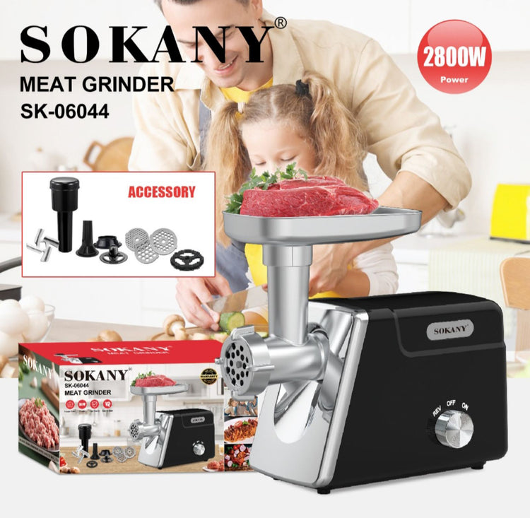 Masina za mlevenje mesa Sokany 2800w novo sa 3 resetke