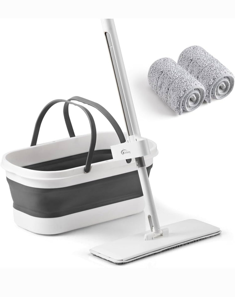 Mop cistac sa sklopivom kofom i 2 krpe