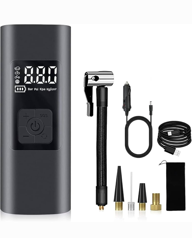 Pumpa mini kompresor za bicikl trotinet kvad auto digitalna 12v