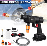 Aku pištolj za pranje čišćenje i tuširanje 24V sa 2 baterije