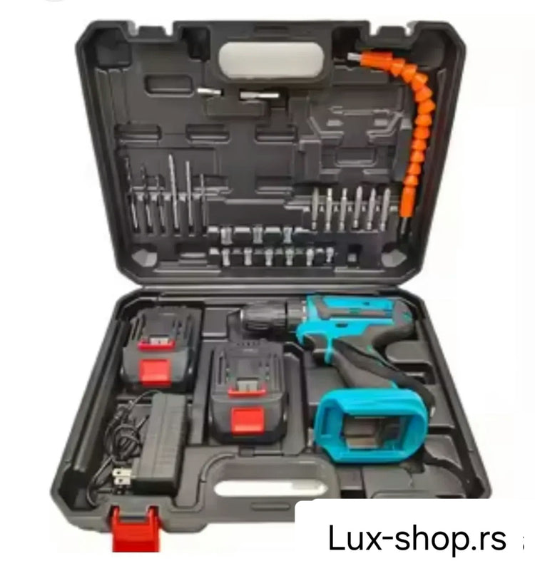 Aku srafilica i busilica sa alatom 128V makita