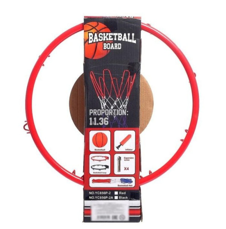 Kosarkaski obruc sa mrezicom i loptom set za kosarku