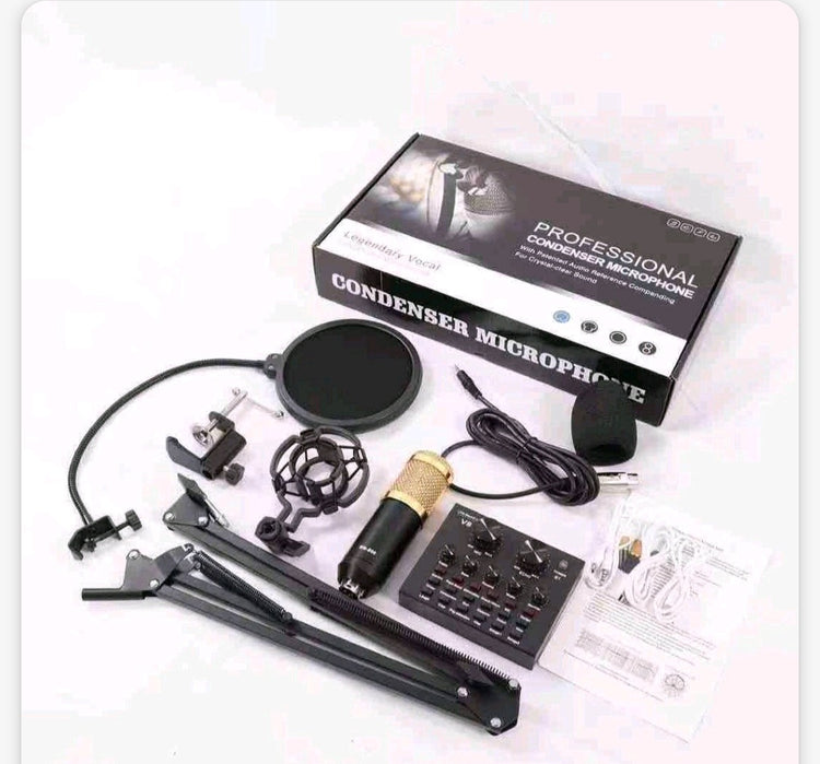 Studijski kondezatorski mikrofon BM800 sa miksetom V8