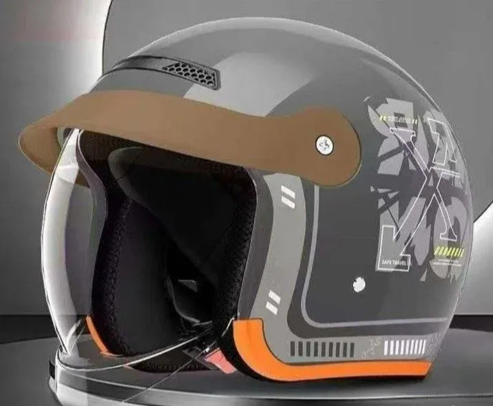 Jet kaciga za motor open face sa vizirom