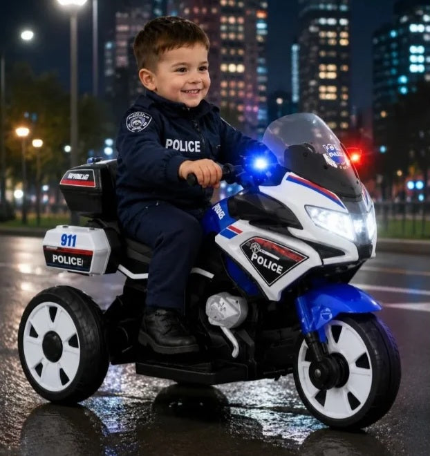 Policijski motor za decu na akumulatorske baterije