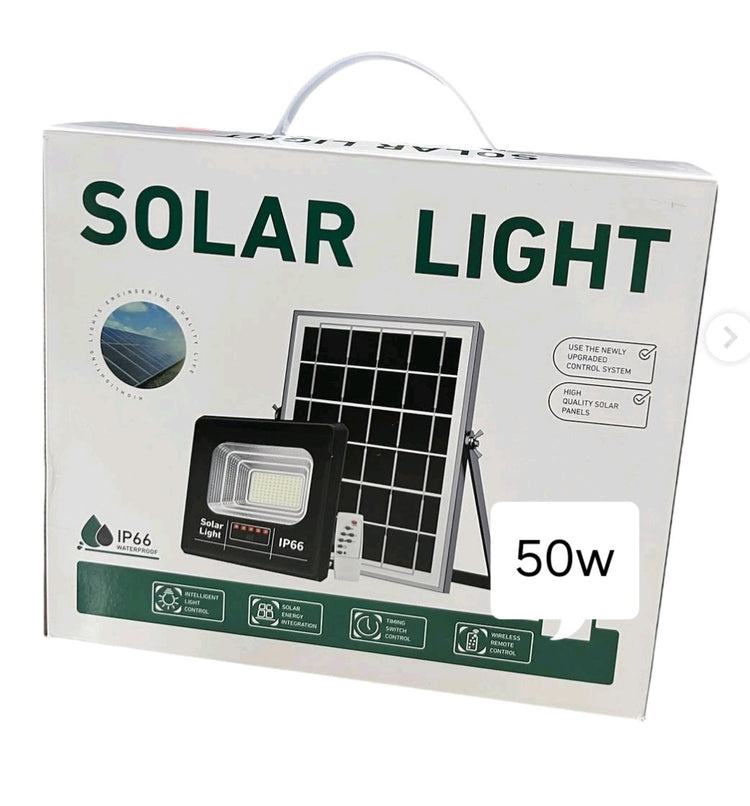 Solarni led reflektor sa panelom 50w + daljinski upravljac