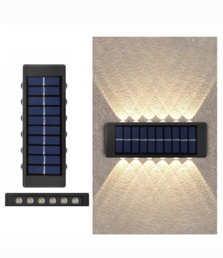 Solarne zidne dvostrane lampe – 2 komada lampe sa 12 led sijalica