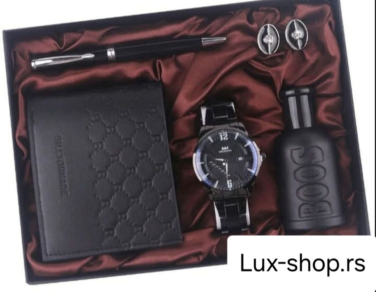 Set za muskarce u elegantnoj kutiji 5u1 boss