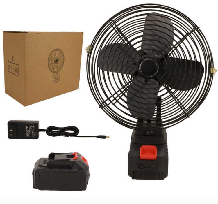 Aku ventilator mini na baterije 128v