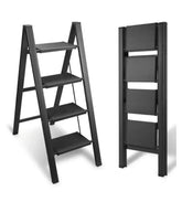 Aluminijumske merdevine sa 4 stepenika crne