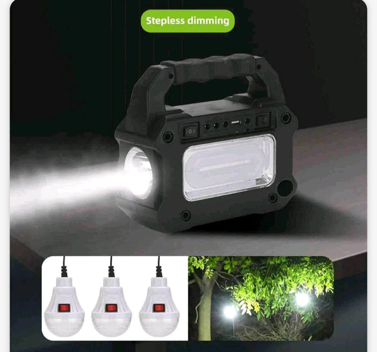 Solarni sistem sa radiom i 3 sijalice solarni panel