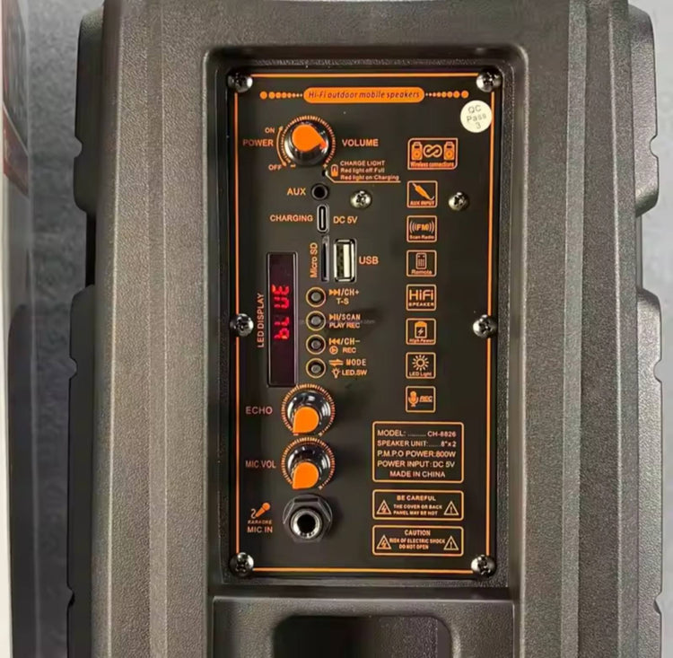 Bluetooth zvucnik CH-8826 sa mikrofonom