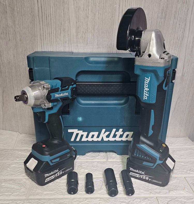 Makita aku set brusilica i udarni odvijac 128V sa 2 baterije