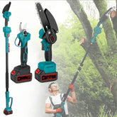 Makita aku set testera + makaze 128v dve baterije sa teleskopom