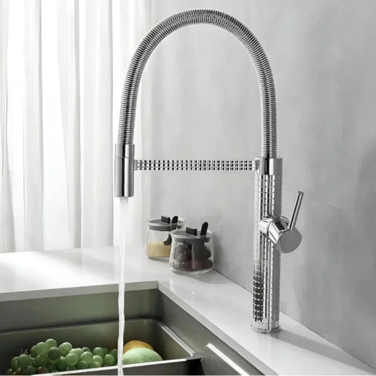 Slavina za sudoperu sa crevom na izvlacenje fleksibilno siva