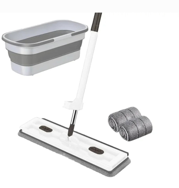 Mop cistac sa sklopivom kofom i 2 krpe