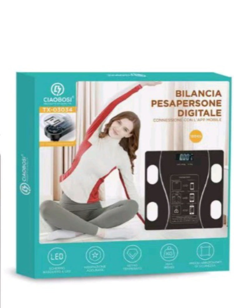 Digitalna vaga za merenje telesne mase pametna vaga do 180kg