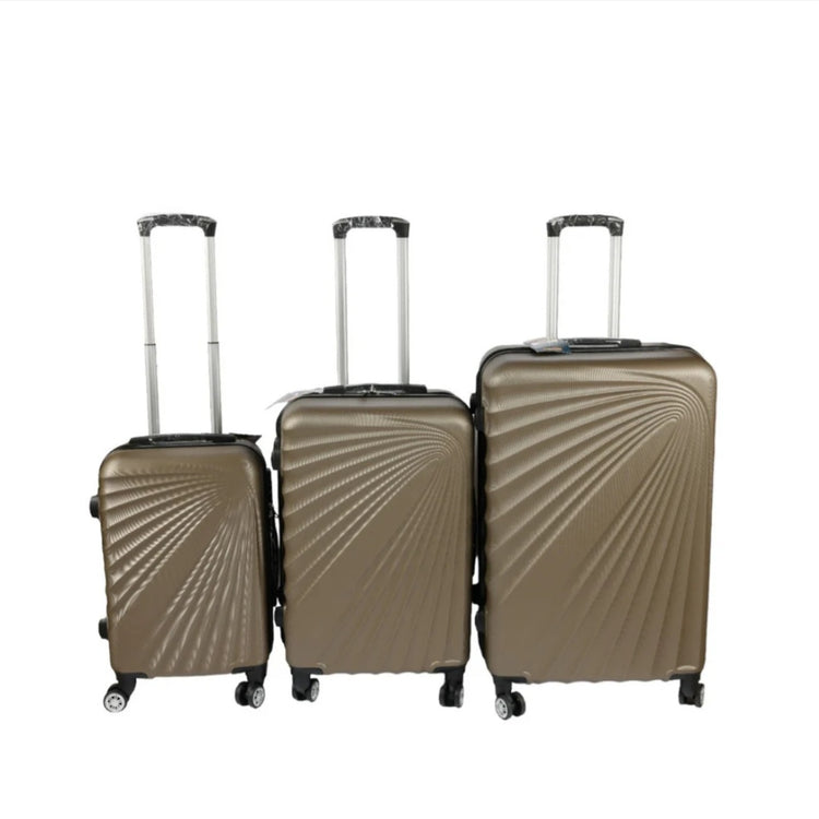 Koferi za putovanje 3u1 set zlatni